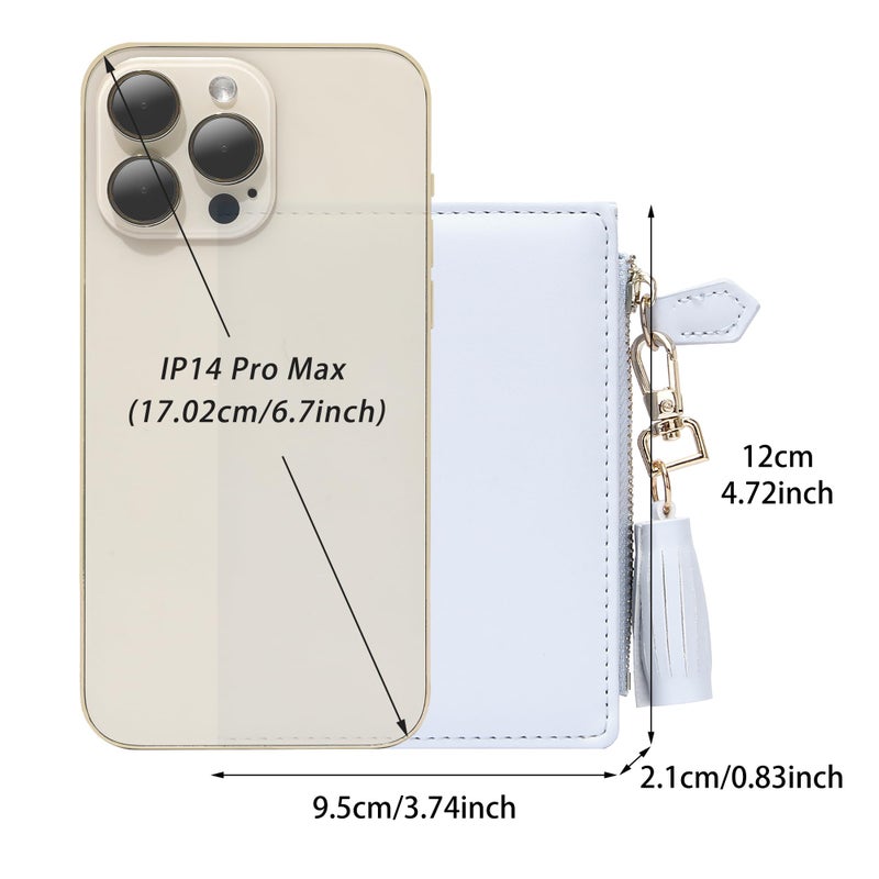 GEEAD Small Wallets for Women Bifold Slim Coin Purse Zipper ID Card Holder - Image 3